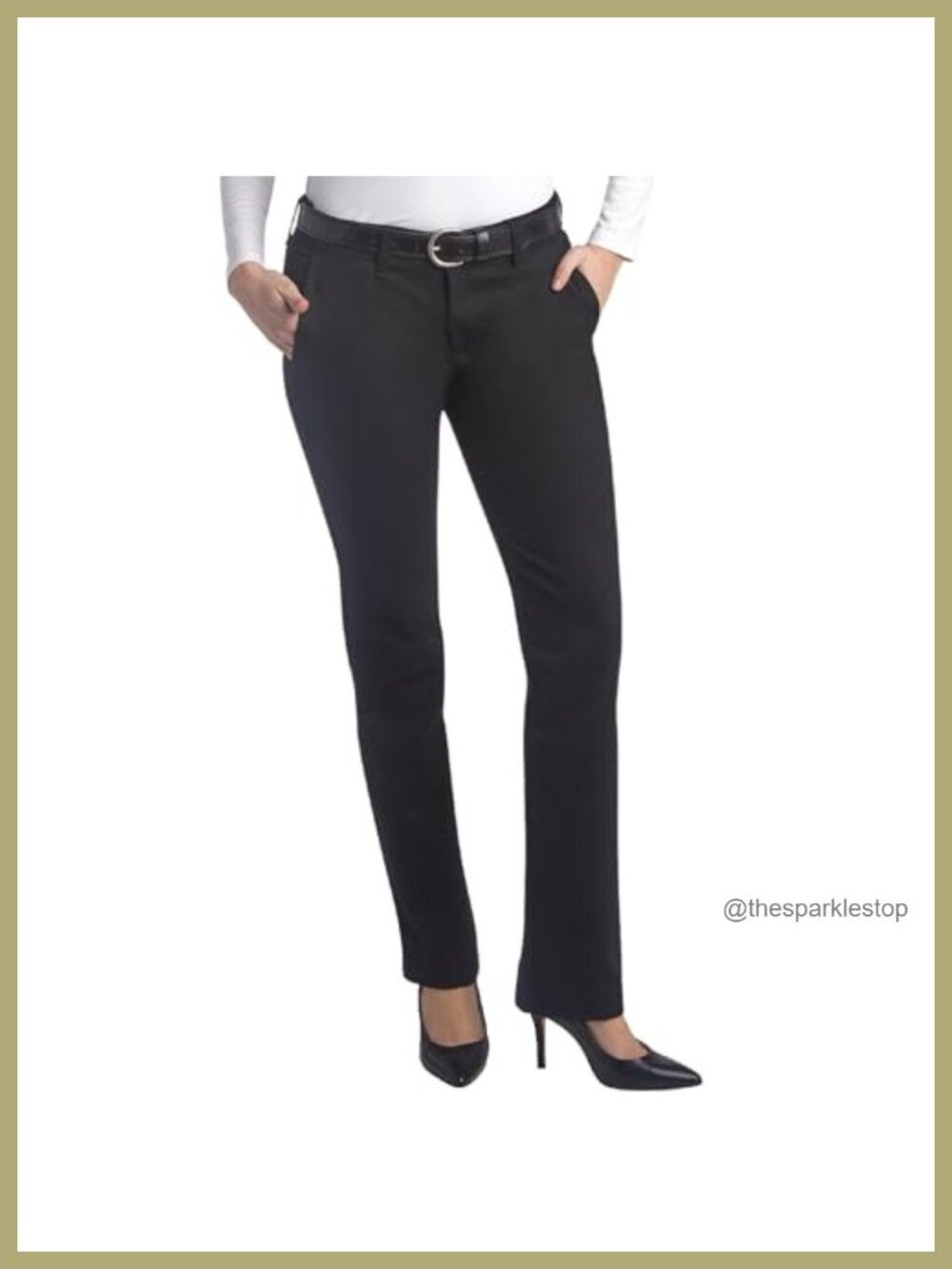 Flex Twill Work Pants Straight Fit Narrow Through Hips